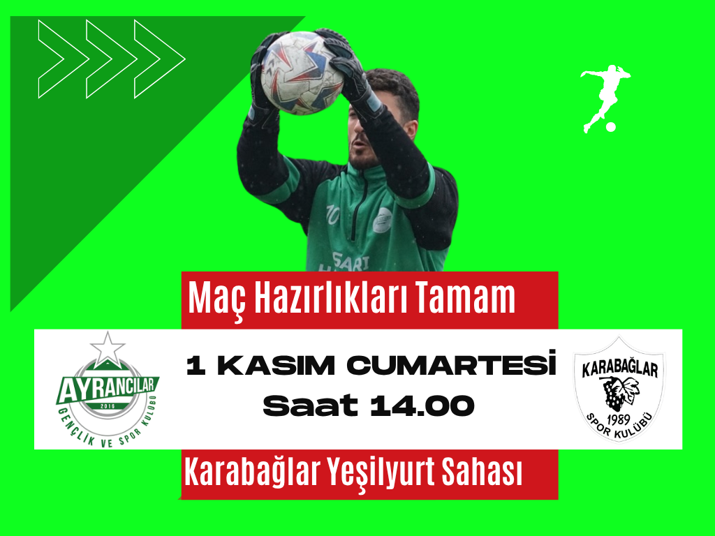 Ayrancılar Gençlik Spor, Karabağlar Spor İle Sahaya Çıkıyor